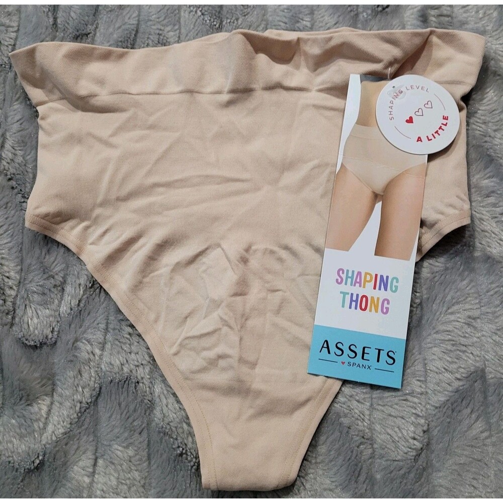 Spanx Assets Womens L Beige Tan Shaping Thing Sexy Shapewear NWT
